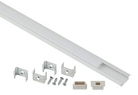 Комплект с врезным анодированным профилем с фланцем CAB251 21х6мм, 2 м (5/80/2400) (ЭРА) Б0039464