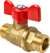 Кран шаровой 11Б27фт1М 3/4' НН ручка бабочка (Valfex) VF.219.LB1.034