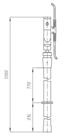 Переносное заземление ЗПЛ-10-3 Д сеч. 25 мм2, 3 штанги