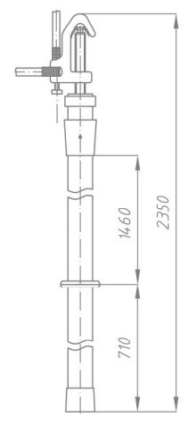 Переносное заземление ЗПЛ-110-1 Д сеч. 70 мм2, 1 штанга