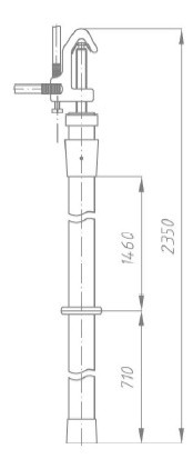 Переносное заземление ЗПП-110 Д сеч. 70 мм2, 1 штанга