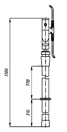 Переносное заземление ЗПЛ-10 Д сеч. 35 мм2, 1 штанга
