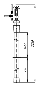 Переносное заземление ЗПЛ-110-1 Д сеч. 50 мм2, 1 штанга