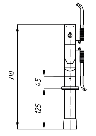 Переносное заземление ПЗУ-1 Д сеч. 35 мм2