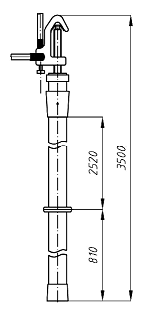 Переносное заземление ЗПЛ-220-1 Д сеч. 70 мм2, 1 штанга