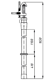 Переносное заземление ЗПЛ-35-1 Д сеч. 25 мм2, 1 штанга