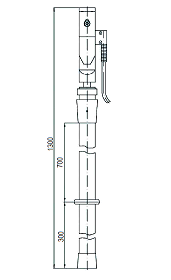 Переносное заземление для грозозащитного троса ПЗТ 330-500 Д сеч. 16 мм2 (пружинный зажим)