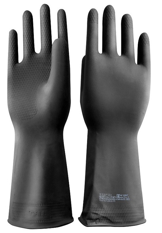 Перчатки резиновые технические с ворсовой подложкой «НЕОЛАТ Плюс» К20Щ20 тип 2