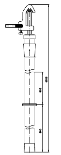 Переносное заземление штанговое ПЗ-110-220 Д сеч. 70 мм2 (винтовой зажим)