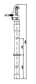 Переносное заземление штанговое ПЗ-330-500 Д сеч. 35 мм2 (винтовой зажим)