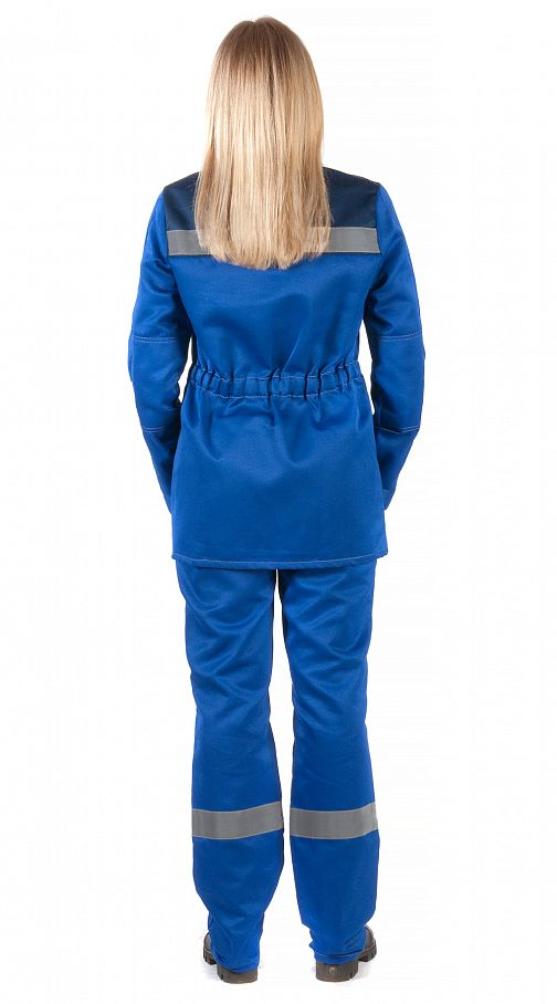 Костюм женский "Чикаго" с брюками (василек/т.синий) PENTALAB