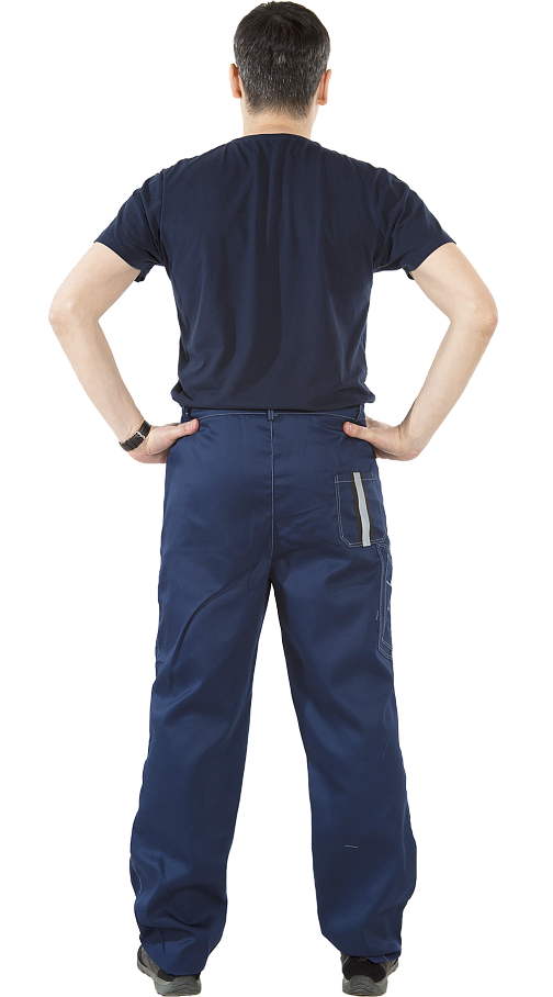 Костюм "Оптима" с брюками (т.синий/серый) PENTALAB