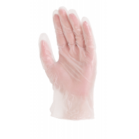 Перчатки одноразовые виниловые, с присыпкой, нестерильные, 0.125 мм, 23 см