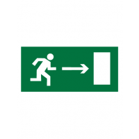 Знак эвакуационный E03 Направление к эвакуационному выходу направо (Пленка 150 х 300)