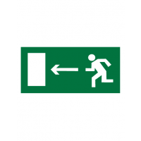 Знак эвакуационный E04 Направление к эвакуационному выходу налево (Пленка 150 х 300)