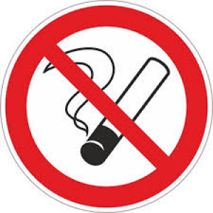 Знак запрещающий Р01 Запрещается курить (Пленка 200 х 200)