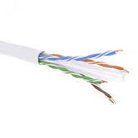 Витая пара U/UTP 4 пары CAT 6 нг(А)-HF бухта белый 305м (DKC) RN6UUA01WH