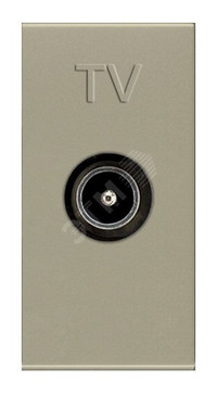 Механизм ТВ розетки, простой, 1-модульный, серия Zenit, цвет шампань (ABB) N2150.7 CV