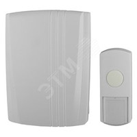 Звонок дверной проводной от сети 1 мелодия IP44 с вилкой белый (ЭРА) Б0018138