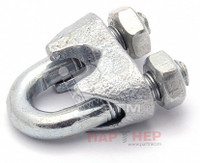 Зажим стальной 26мм DIN741 для троса (Партнер) 25368