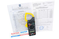 Клещи токоизмерительные IEK Expert 266С, с протоколом испытаний
