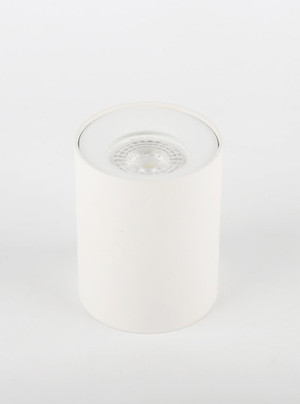 Подсветка накладной, GU10, D80х100мм, белый (50/700) (ЭРА) Б0041503