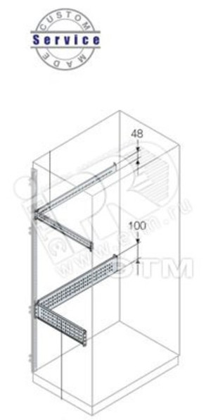 Профиль L=800 H=100 для монтажа аксессуаров(2шт) (ABB) EB0880