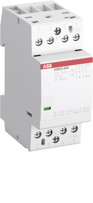 Контактор модульный (25А АС-1, 4НО), катушка 230В AC/DC (ABB) 1SAE231111R0640
