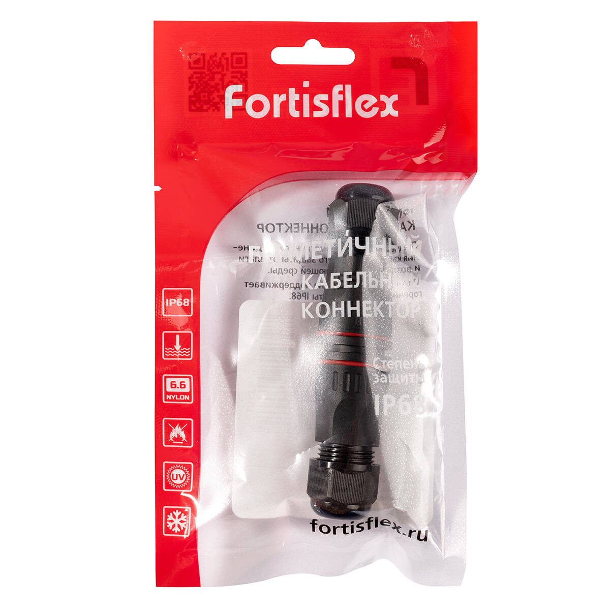 Коннектор кабельный I-образный FFC-25/RJ45-IP68 (Fortisflex) 101766