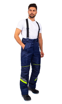 Брюки с бретелями зимние PROFLINE SPECIALIST (тк.Таслан), т.синий