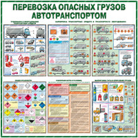 Стенд Перевозка опасных грузов автотранспортом (1000х1000х3мм, пластик)