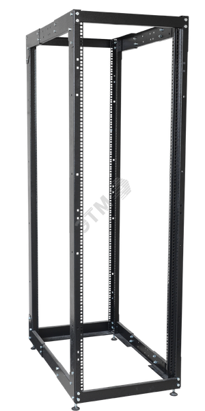 Стойка двухрамная 19' 24U 600x800мм черная (ITK) LF05-24U68-2R