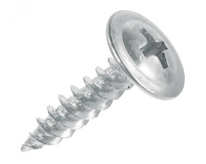 Саморез металл/металл 4.2х19 острый цинк 200 шт (Крепдил) screw-mm-4.2x19o-200