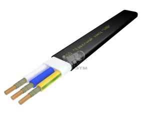 Кабель силовой ППГ-П нг(А)-FRHF 3х2.5ок (N.PE)-0.66 однопроволочный (бухта) (АЛЮР)