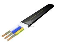 Кабель силовой ВВГ-П нг(А)-FRLSLTx 3х2.5 ок(N.PE)-0.66 черный бухта (АЛЮР)