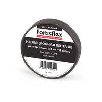 Изолента ХБ 18х0.4х11 (черн) (10 шт) (Fortisflex) 71242