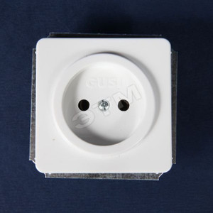 Розетка без заземления в рамку белая (GUSI ELECTRIC) С1Р1-001