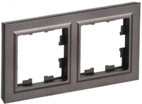 BRITE Рамка 2 поста РУ-2-БрТБ темная бронза (IEK) BR-M22-K45