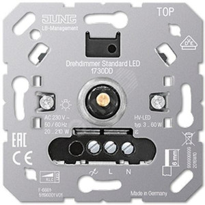 Роторный диммер LED (стандартный). Механизм. (JUNG) 1730DD
