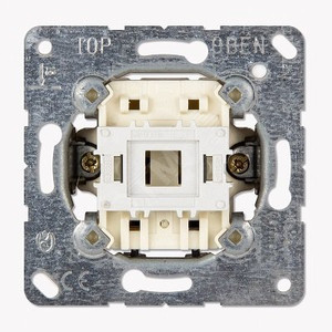 Переключатель универсальный 1-клавишный (проходной). 10A 250Вт. Серия- Eco Profi. Механизм. (JUNG) EP406U