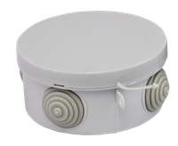 Коробка распаячная с крышкой КМР-040-039 наружная 85х40 АБС серая 4 входа IP54 PROxima (EKF) plc-kmr-040-039
