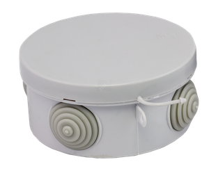 Коробка распаячная с крышкой КМР-040-039 наружная 85х40 АБС серая 4 входа IP54 PROxima (EKF) plc-kmr-040-039