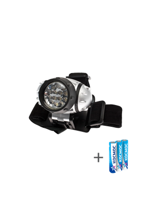 Фонарь налобный , 14 LED, 3 батарейки ААА, 130Lm, (Космос) KOC-H14-LED