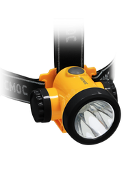 Фонарь налобный аккумуляторный , 3W LED, аккум. 3,7V 1200 mAh, 240 Lm, 8 часов, (Космос) KOCH3WLi-On