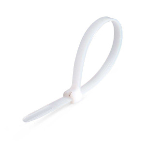 Стяжки нейлоновые КСЗ 5х250 (бел) (100шт) (Fortisflex) 90332