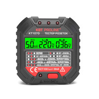 Тестер розеток и УЗО КТ 107D серия PROLINE (КВТ) 86321
