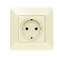 Valena Life with NETATMO  Умная розетка 2К+З 16А 230В. Цвет Слоновая кость (Legrand/Daccord) 752294