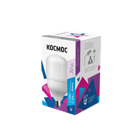 Лампа светодиодная LED 30Вт 220В Е27 D80х135 6500К дневной 2850 лм (Космос) LksmHWLED30WE2765