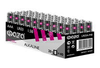 Элемент питания LR03 (AAA) алкалиновая уп. 40 шт. Alkaline Pack-40 (ФАZА) 5023024