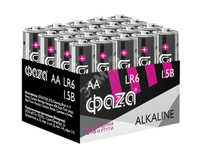 Элемент питания LR 6 (AA) алкалиновая, уп. 20 шт. Alkaline Pack-20 (ФАZА) 5028098